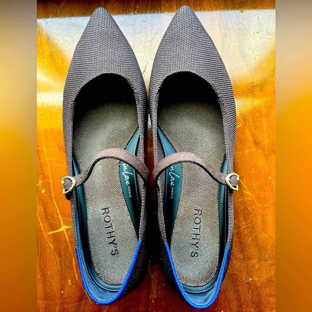Rothy’s Mary Jane chocolate flats